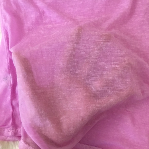 Athleta Sheer Workout Shirt Top Lavender Small Tee - Picture 7 of 8